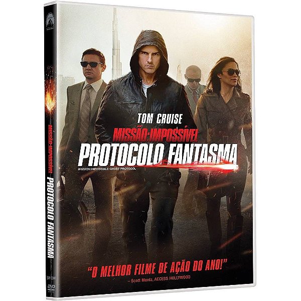 Dvd  Missão Impossível: Protocolo Fantasma  Tom Cruise