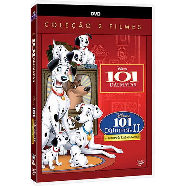Dvd 101 Dálmatas 1 e 2 Coleção com 2 filmes