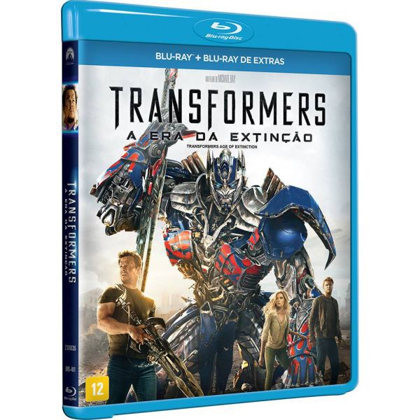 Blu ray + blu Ray de extras Transformers - A Era da Extinção