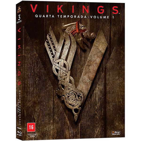 Blu-Ray Vikings - Quarta Temporada Vol 1 (3 Bds)