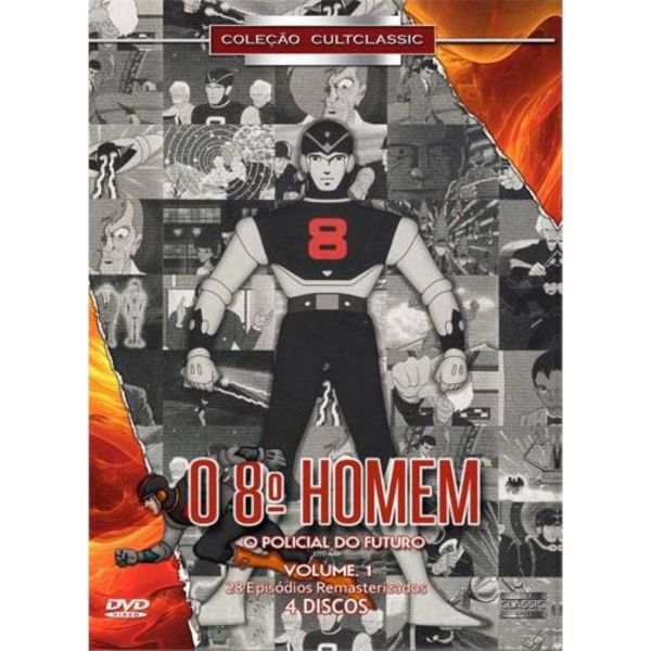DVD BOX O 8º HOMEM - O POLICIAL DO FUTURO VOL 1 ( 4 DISCOS )