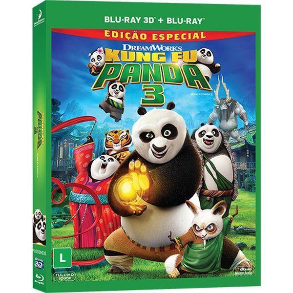 Blu-Ray 2D + Blu-Ray 3D - Kung Fu Panda 3