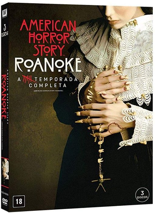Dvd American Horror Story - Roanoke - 6ª Temp - 3 Discos