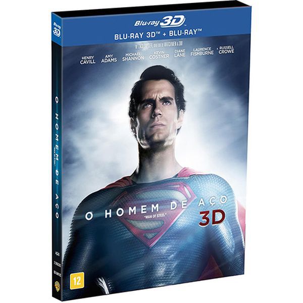 Blu-ray 3D + 2D - O  HOMEM DE ACO