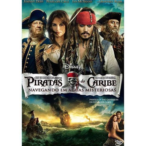 DVD Piratas Do Caribe Navegando Em Águas Misteriosas