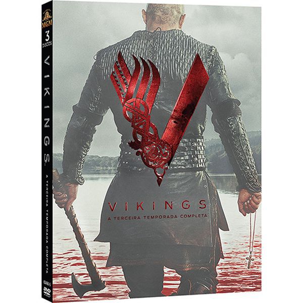 BOX DVD - VIKINGS 3a TEMPORADA 3 discos