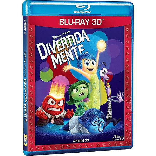 Blu-ray 3d  Divertida Mente