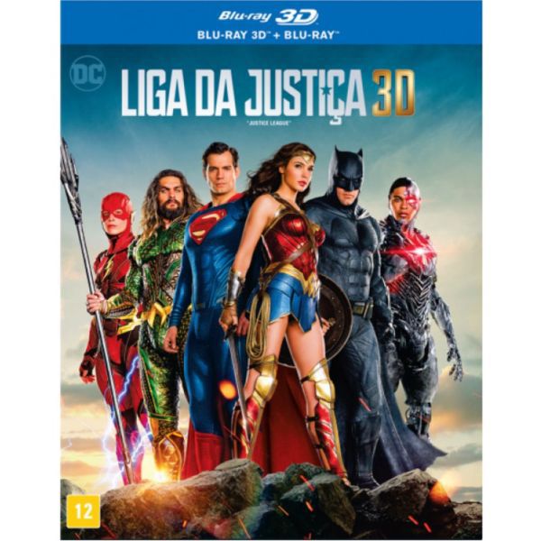 Blu-Ray 3D + Blu-Ray Liga da Justiça