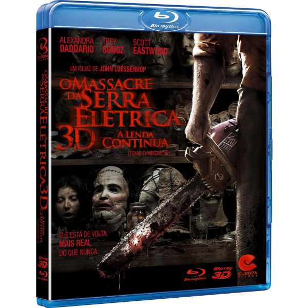 Blu-Ray 3D+2D O Massacre da Serra Elétrica A Lenda Continua