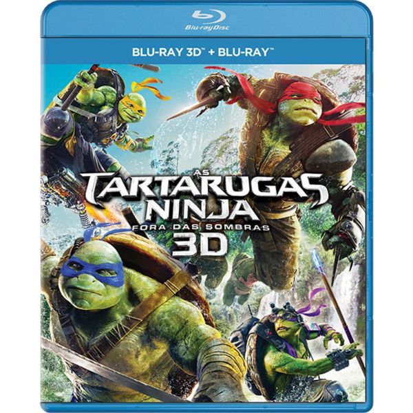 Blu-Ray + Blu-Ray 3d - As Tartarugas Ninja - Fora Das Sombras