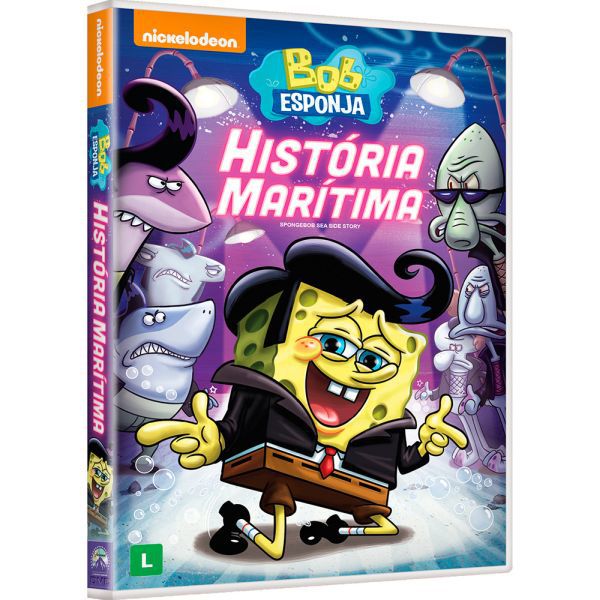 DVD Bob Esponja Calça Quadrada - Historia Maritima