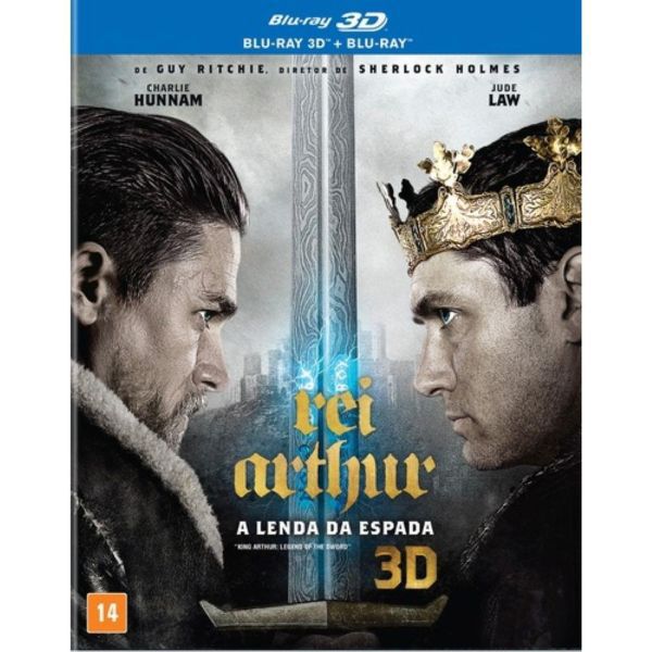Blu-Ray 3D + Blu-Ray Rei Arthur: A Lenda Da Espada