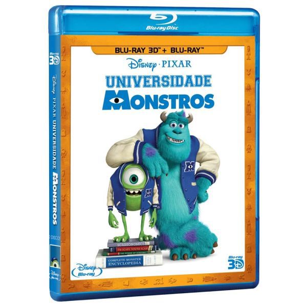 Blu-Ray 3D + Blu-Ray - Universidade Monstros
