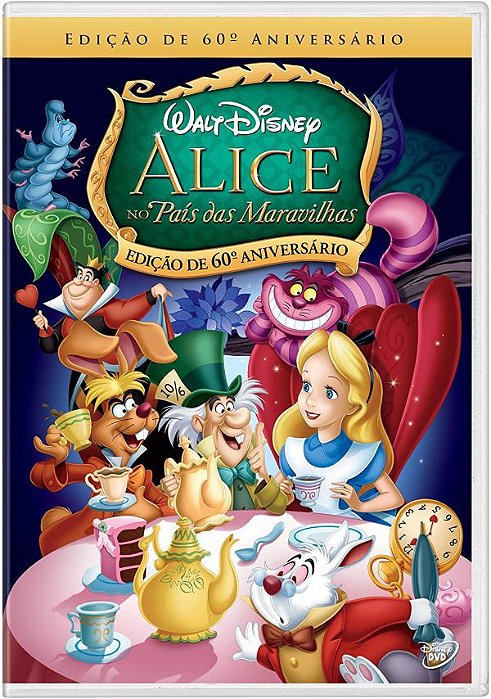 Dvd - Alice No País Das Maravilhas - Edição De 60 Anos