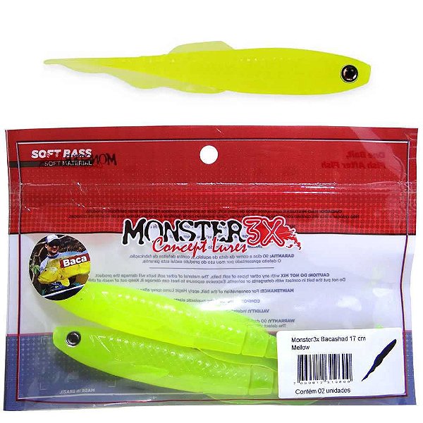 Isca Monster 3x Bacashad 17cm Melow C/ 2 2244