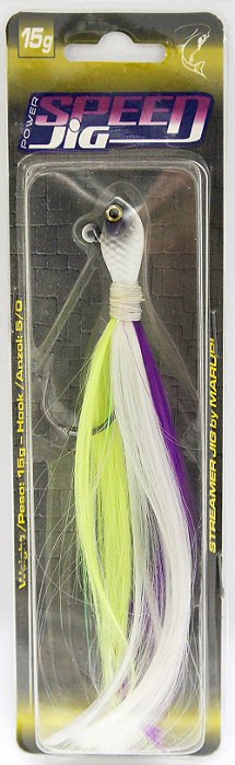 Isca Maruri Jig Speed Streamer 15g 5/0 Cor 30 - Martinelli Pesca e