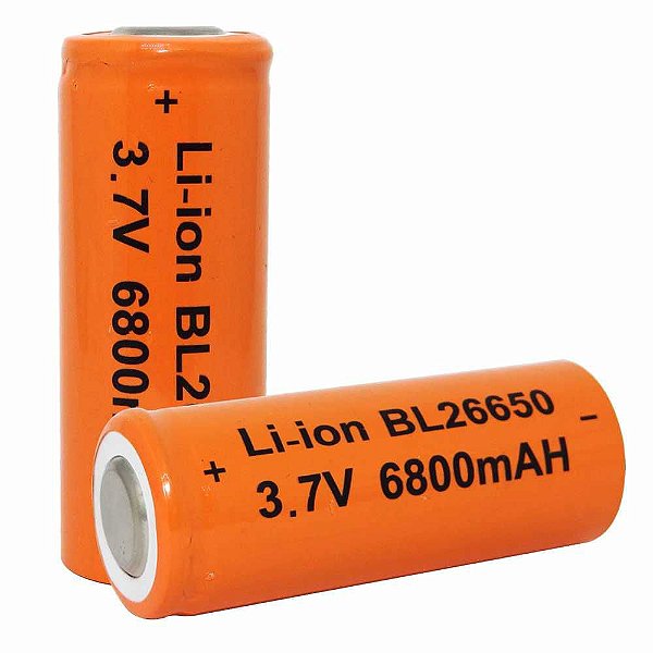 Bateria Recarregável Lanterna 26650 p/ X800 e X1000 - Unidade