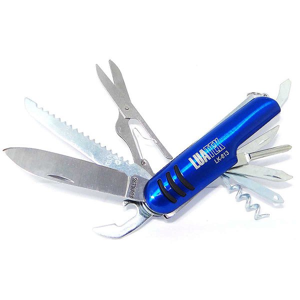 Canivete azul multifuncional 11 Funções tipo Suíço