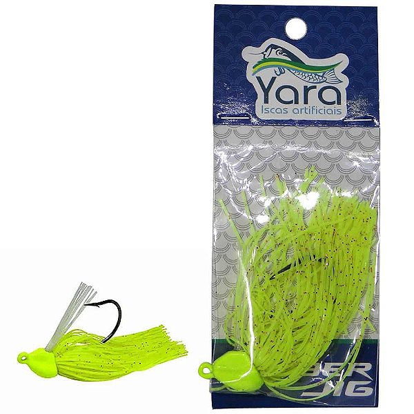 Isca artificial Yara Rubber 14g Cor 80 Verde Limao - 3080