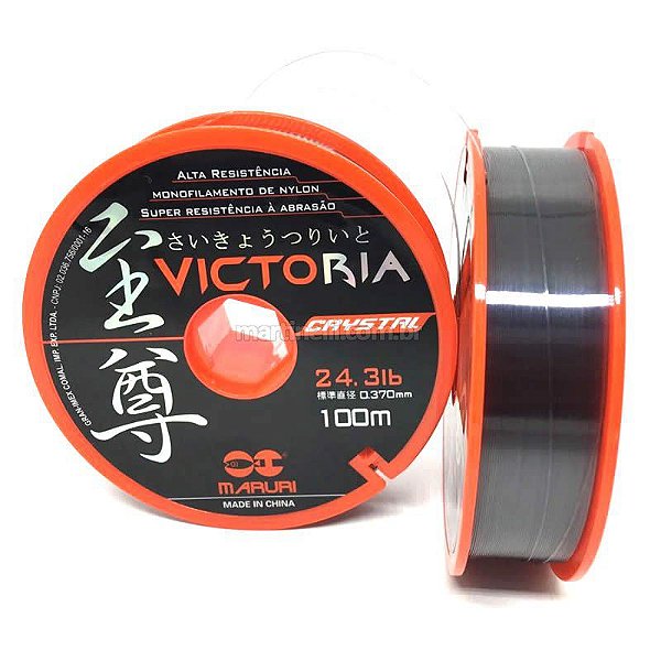 Linha Monofilamento Maruri Victoria Crystal 0,46mm 37,3LBS 100m