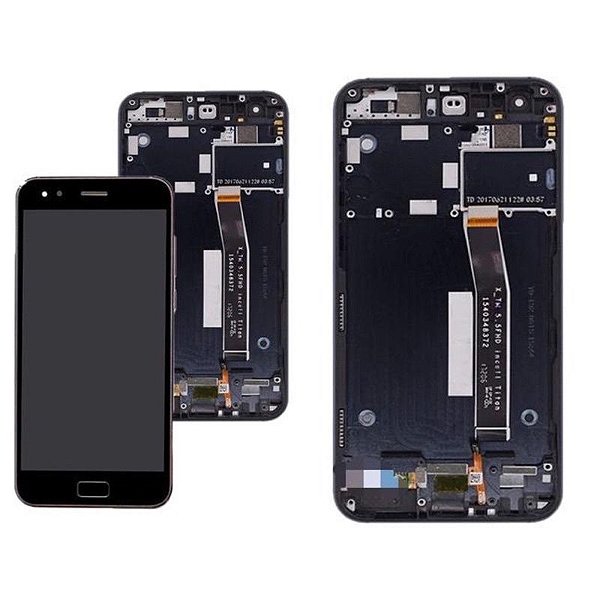 Frontal Completa Tela Touch Display Lcd Asus Zenfone 4 ( Ze554Kl ) ** Com Aro **