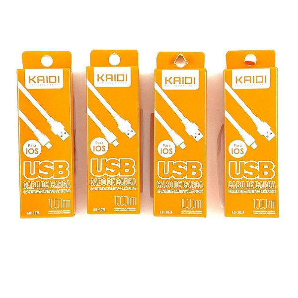 **Kit** Com 10 Cabos Lightning Iphone Kaidi
