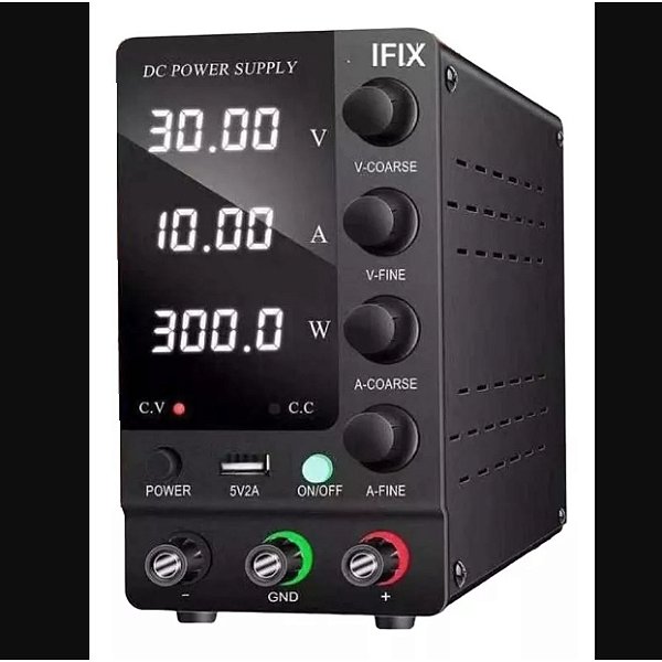 Fonte De Bancada Profissional Ifix Ajustavel 10A / 30V Sps 3010