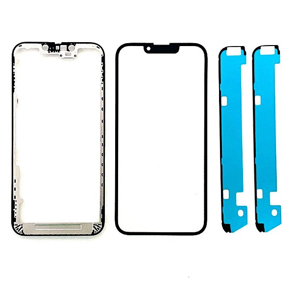 Vidro Apple Iphone 13 Com Cola Oca + Frame ( Aro )