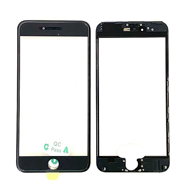 Vidro Apple Iphone 6 Plus Com Cola Oca + Frame ( Aro ) Preto