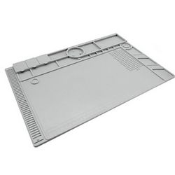 Manta Base Silicone Microscópio Metal  Yaxun YX-1903 Cinza
