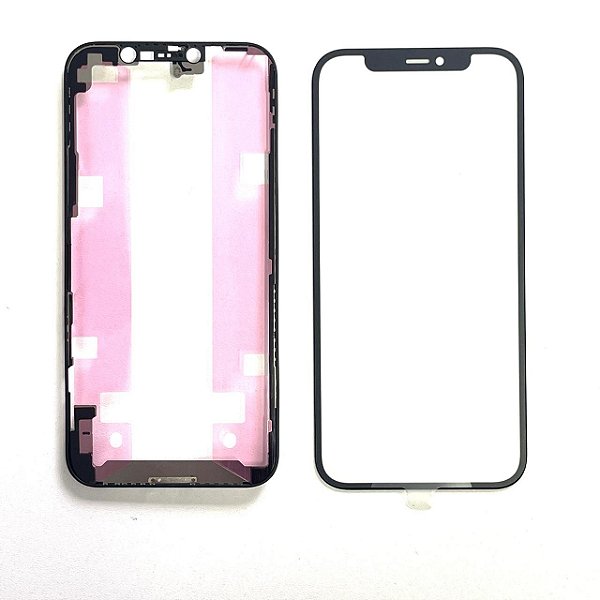 Vidro Apple Iphone 12 / Iphone 12 Pro Com Cola Oca + Aro