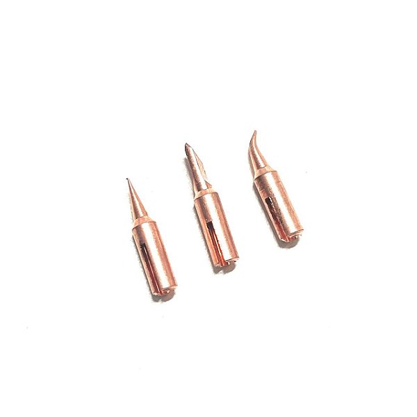 Kit Com 03 Ponteiras Encaixe Para Ponta Ferro De Cobre C210 Jbc Sugon
