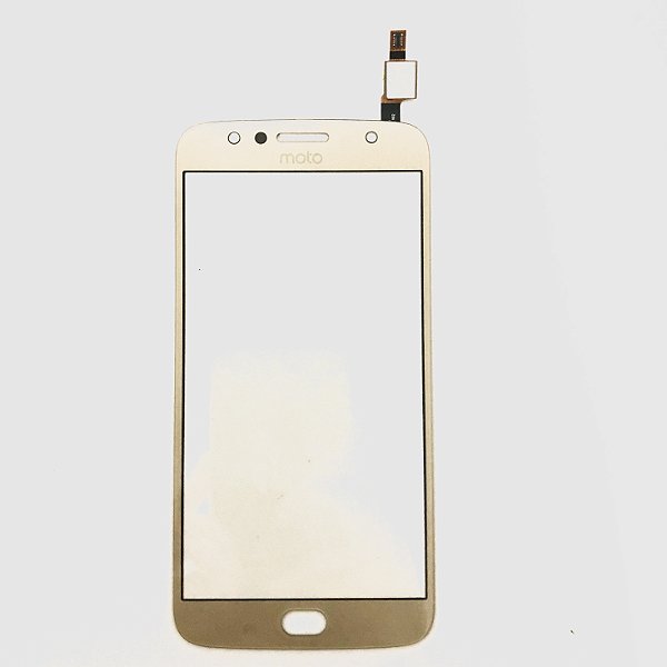 Vidro Motorola Moto G5S Plus Com Touch Sem Oca Dourado