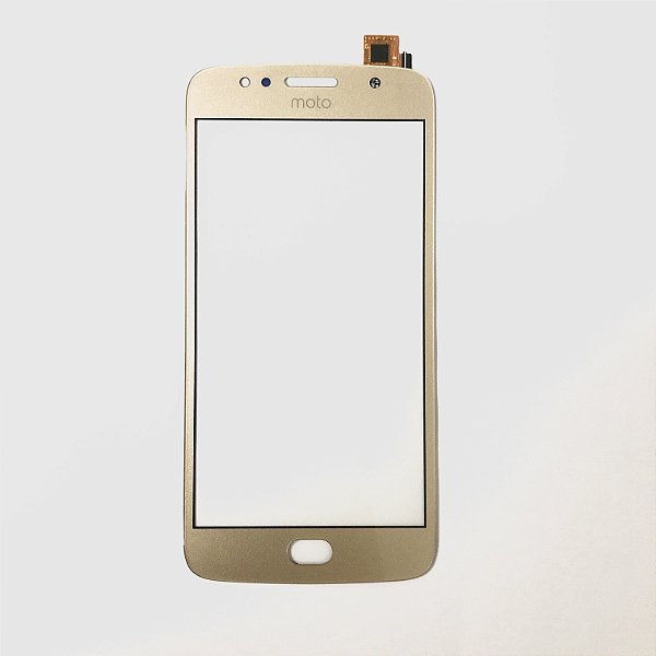 Vidro Motorola Moto G5S Com Touch Sem Oca Dourado