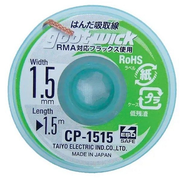 Malha Dessoldadora Goot Wick 1515 1.5Mm 1.5M Original