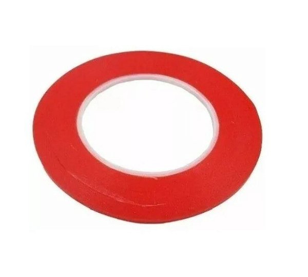 Fita Dupla Face Vermelha 3M 5Mm
