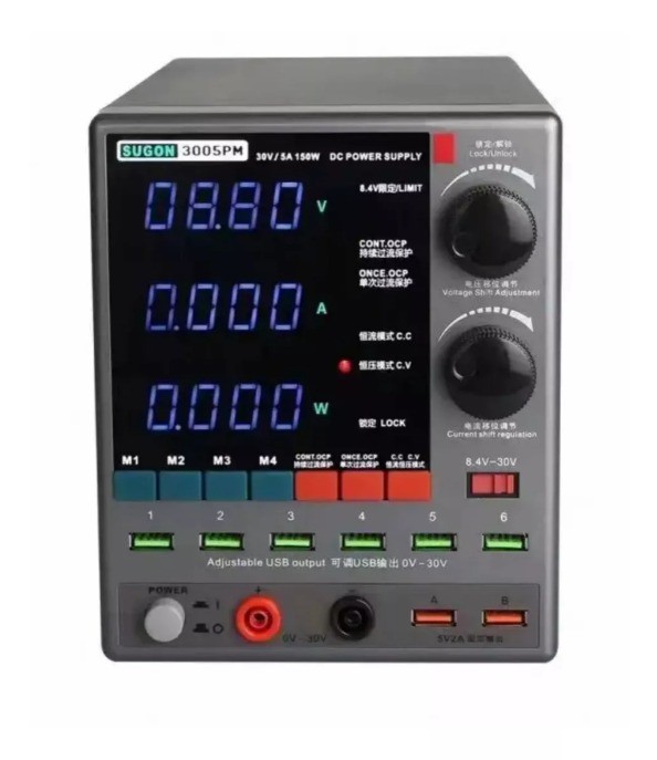 Fonte Alimentação Digital Regulável Sugon 3005Pm 30V5A 220V