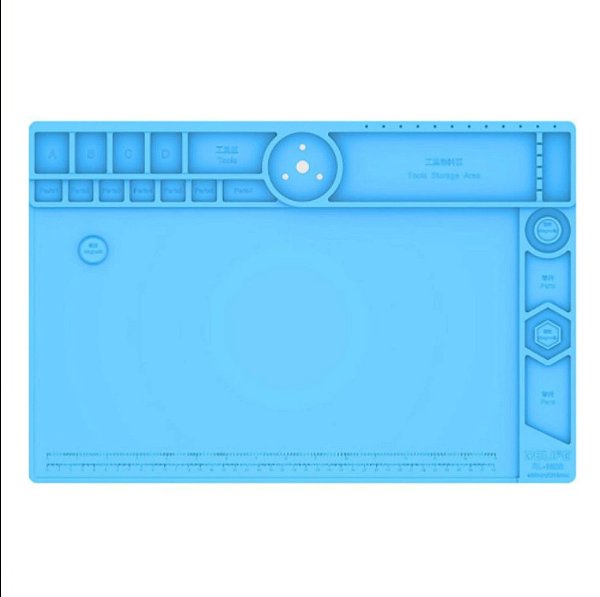 Base De Alumínio Para Microscópio Relife Rl 160B Azul