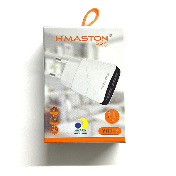 Fonte 2 USB H'Maston 3.1A Y02-8