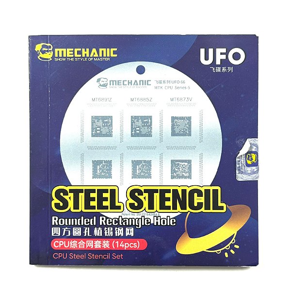 Kit Stencil Mechanic para CPU com 14 Peças ( CPU Steel Stencil Set ) UFO