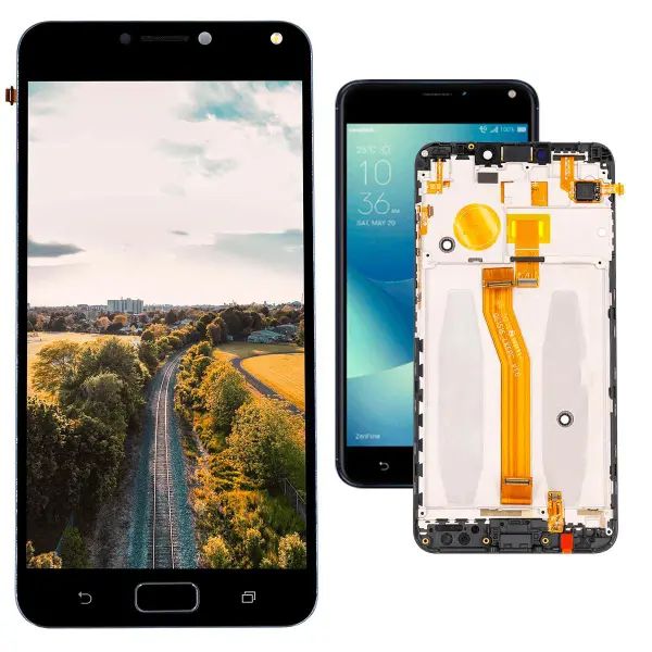 Frontal Completa Tela Touch Display Lcd Asus Zenfone 4 Max ( Zc554Kl ) ** COM ARO **