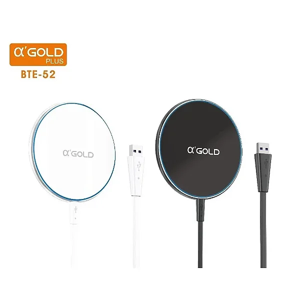 Carregador Rápido Por Indução Ultra Fino A'Gold 20W BTE-52