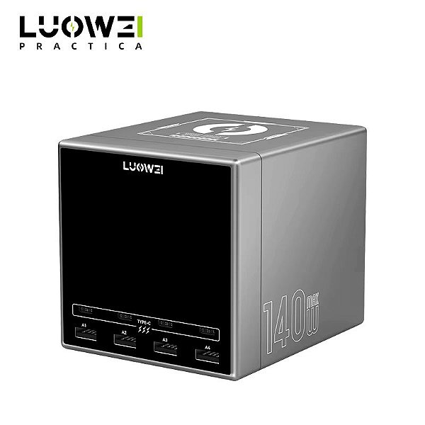 Estação de Carregamento Mini Fonte 8 em 1 iCharge Luowei Lw-u1 140W