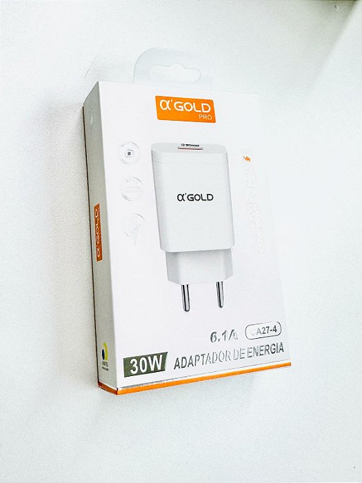 Fonte Tomada USB A'Gold Pro 6.1A 30W CA27-4