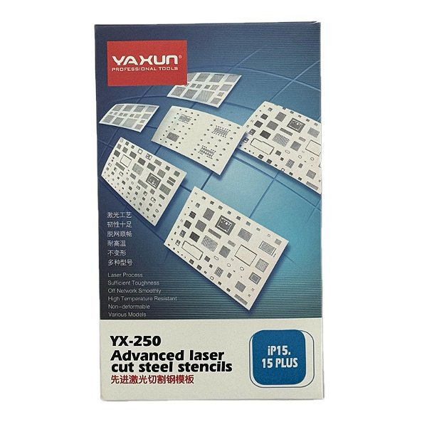 Stencil BGA Reballing Yaxun Apple iPhone 15 / iPhone 15 Plus A16