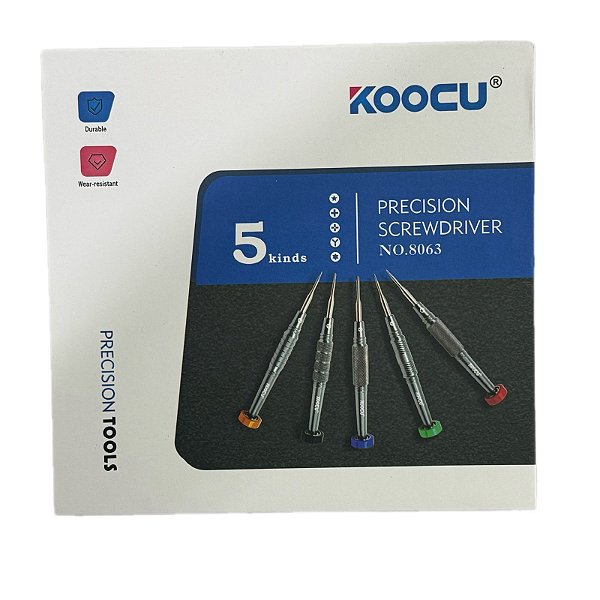 Kit Jogo de Chaves 2D 5 em 1 Koocu KC-8063