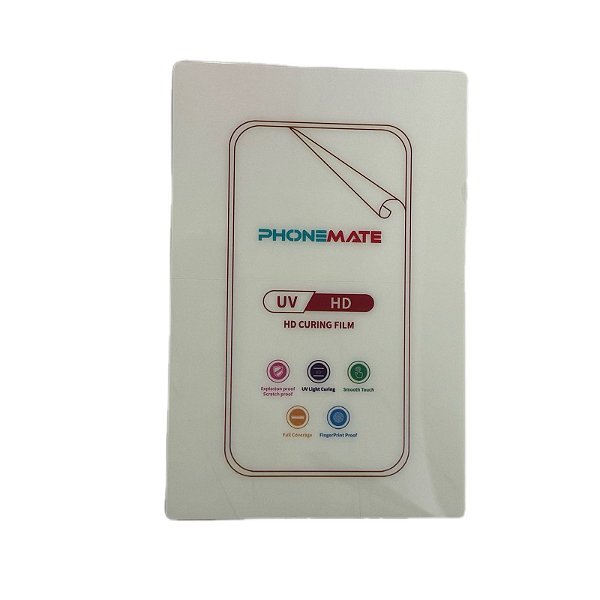 Película Hydrogel Phonemate UV HD Premium Alta Qualidade **Unidade**