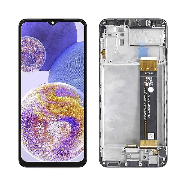 Frontal Completa Tela Touch Display LCD Samsung A23 4g / A23 5g Com Aro Diamond Parts