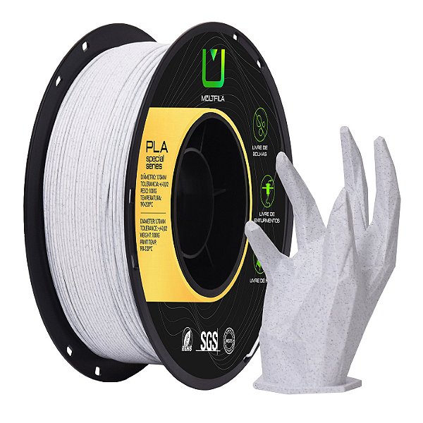 Filamento MultFila Impressora 3D PLA Especial Marmorizado 1kg 1.75mm Premium