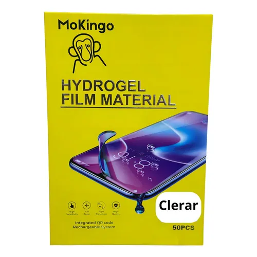 Película Hydrogel Flexível Clear HD Transparente Mokingo 50 Unidades